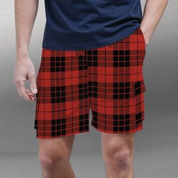 ScotsTee Shop Scottish McLeod of Raasay Ancient Tartan Plaid Cargo Shorts for Men