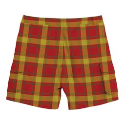 ScotsTee Shop Scottish Maguire Black Tartan Plaid Cargo Shorts for Men