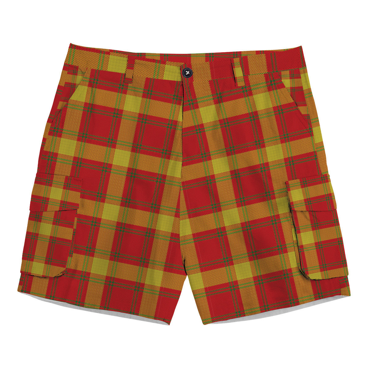 ScotsTee Shop Scottish Maguire Black Tartan Plaid Cargo Shorts for Men