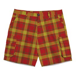 ScotsTee Shop Scottish Maguire Black Tartan Plaid Cargo Shorts for Men