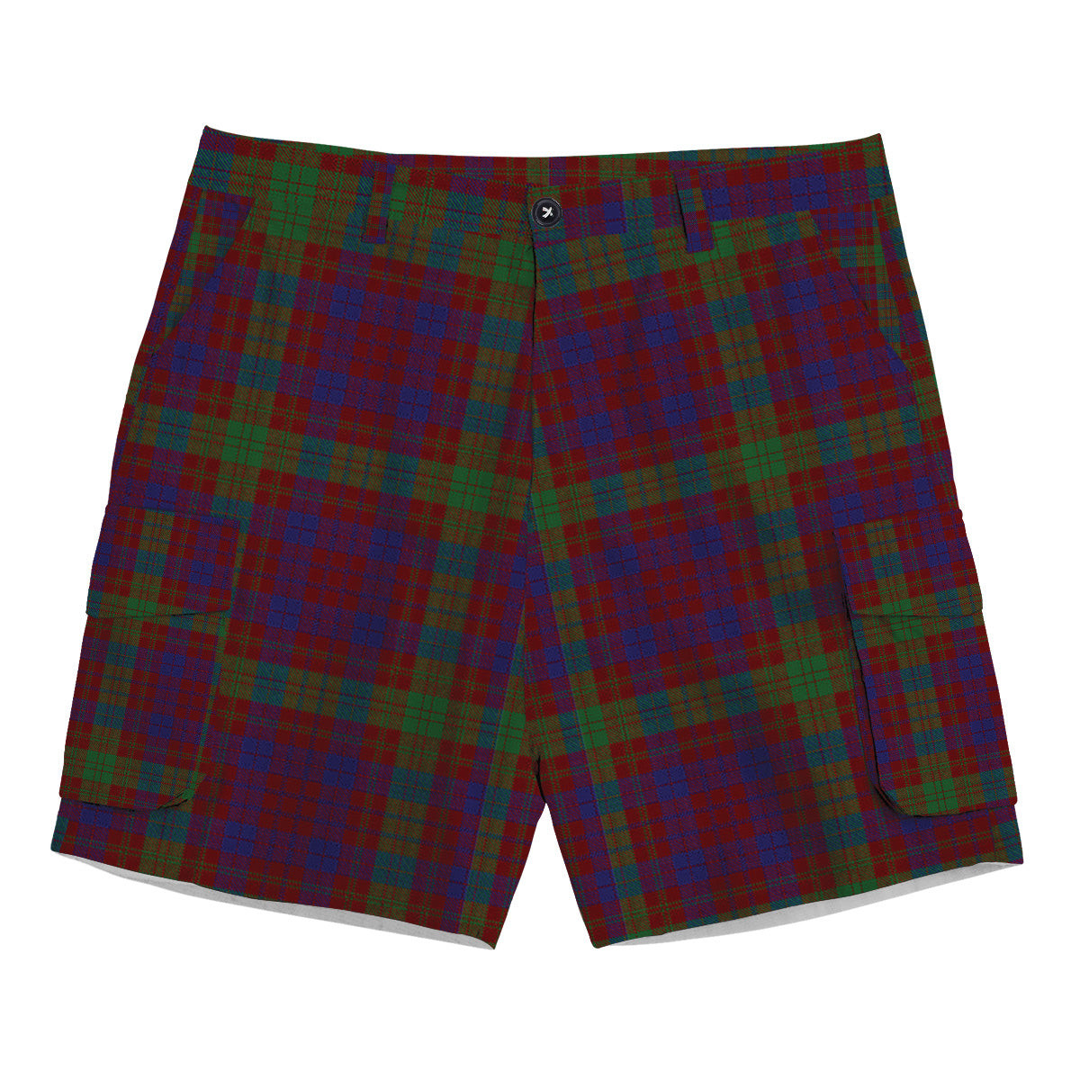 ScotsTee Shop Scottish MacTier of Durris Tartan Plaid Cargo Shorts for Men