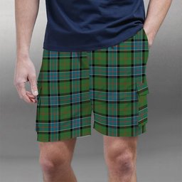 ScotsTee Shop Scottish Sinclair Hunting Ancient Clan Tartan Plaid Cargo Shorts for Men