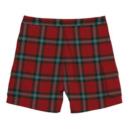 ScotsTee Shop Scottish MacLaine of Lochbuie Coburn Tartan Plaid Cargo Shorts for Men