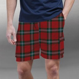 ScotsTee Shop Scottish MacLaine of Lochbuie Coburn Tartan Plaid Cargo Shorts for Men