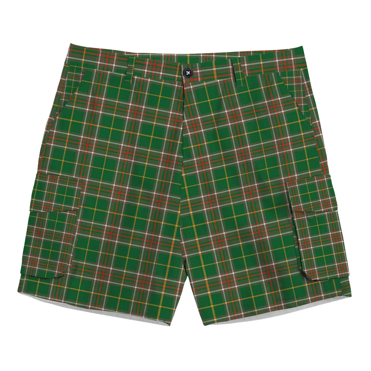 ScotsTee Shop Scottish Newfoundland Labrador Province Canada Ancient Tartan Plaid Cargo Shorts for Men