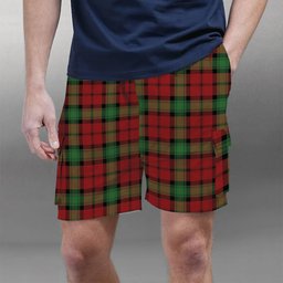 ScotsTee Shop Scottish Kerr Ancient Clan Tartan Plaid Cargo Shorts for Men