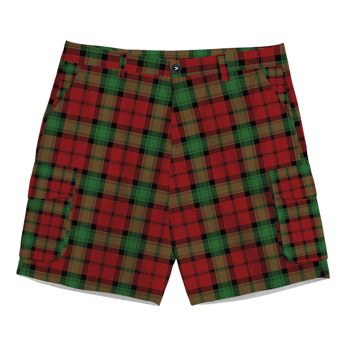 ScotsTee Shop Scottish Kerr Ancient Clan Tartan Plaid Cargo Shorts for Men