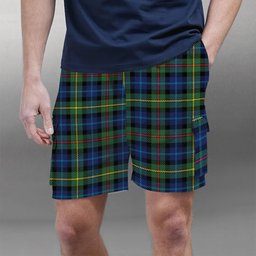ScotsTee Shop Scottish Gow Hunting Modern Tartan Plaid Cargo Shorts for Men