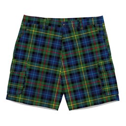 ScotsTee Shop Scottish Gow Hunting Modern Tartan Plaid Cargo Shorts for Men