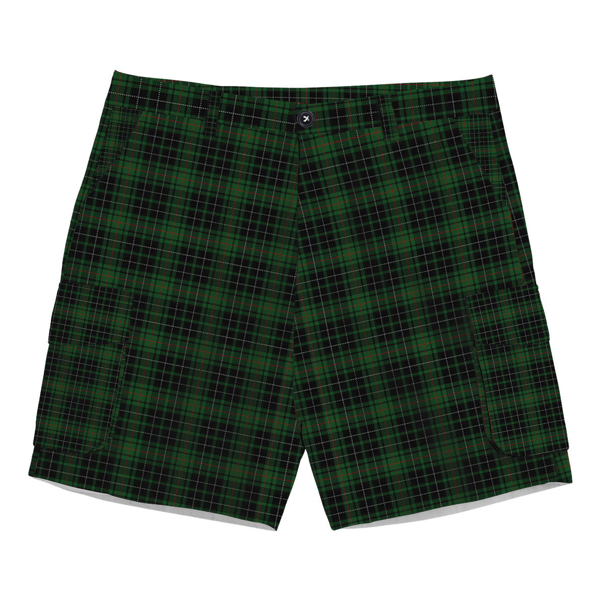 ScotsTee Shop Scottish McAulay Hunting Tartan Plaid Cargo Shorts for Men