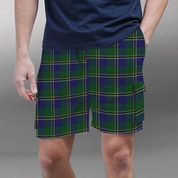 ScotsTee Shop Scottish Turnbull Hunting 1983 2 Tartan Plaid Cargo Shorts for Men