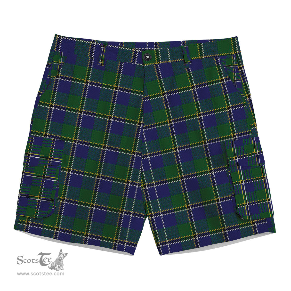 ScotsTee Shop Scottish Turnbull Hunting 1983 2 Tartan Plaid Cargo Shorts for Men