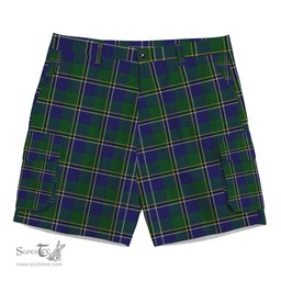 ScotsTee Shop Scottish Turnbull Hunting 1983 2 Tartan Plaid Cargo Shorts for Men