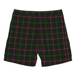 ScotsTee Shop Scottish Hall from Springbrook and Newtown Tartan Plaid Cargo Shorts for Men