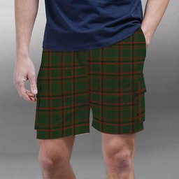 ScotsTee Shop Scottish McNachten Hunting Tartan Plaid Cargo Shorts for Men