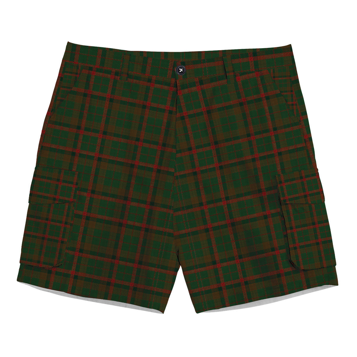 ScotsTee Shop Scottish McNachten Hunting Tartan Plaid Cargo Shorts for Men