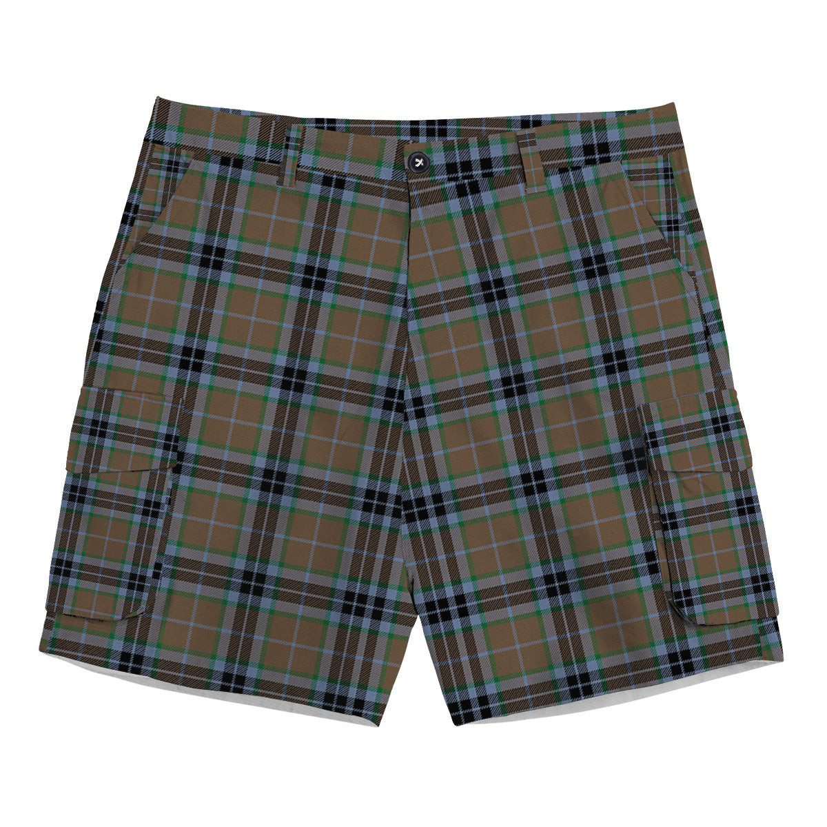 ScotsTee Shop Scottish MacTavish Hunting Ancient Tartan Plaid Cargo Shorts for Men