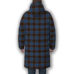 ScotsTee Shop Scottish Anderson Coulson Bonner 2 Premium Tartan Long Down Jacket Winter White Duck Down Plaid