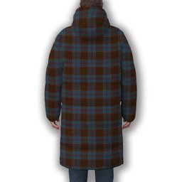 ScotsTee Shop Scottish Anderson MacGregor Hastie 4 Premium Tartan Long Down Jacket Winter White Duck Down Plaid