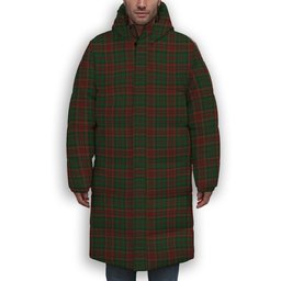 ScotsTee Shop Scottish Anderson Coulson Bonner 1 Premium Tartan Long Down Jacket Winter White Duck Down Plaid