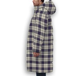 ScotsTee Shop Scottish Alexander of Menstry Dress Modern Premium Tartan Long Down Jacket Winter White Duck Down Plaid