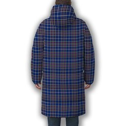 ScotsTee Shop Scottish Alexander of Menstry Ancient Premium Tartan Long Down Jacket Winter White Duck Down Plaid