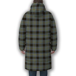 ScotsTee Shop Scottish Bell of the Borders Premium Tartan Long Down Jacket Winter White Duck Down Plaid