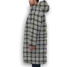 ScotsTee Shop Scottish Bell of the Borders SC Premium Tartan Long Down Jacket Winter White Duck Down Plaid