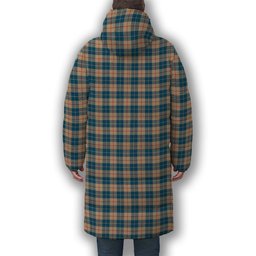 ScotsTee Shop Scottish Barclay Hunting #2 Modern Clan Premium Tartan Long Down Jacket Winter White Duck Down Plaid