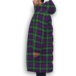 ScotsTee Shop Scottish Baillie Highland Society Ancient Premium Tartan Long Down Jacket Winter White Duck Down Plaid
