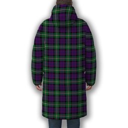 ScotsTee Shop Scottish Baillie Highland Society Ancient Premium Tartan Long Down Jacket Winter White Duck Down Plaid