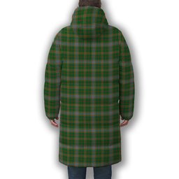 ScotsTee Shop Scottish Balfour Hunting Ancient Premium Tartan Long Down Jacket Winter White Duck Down Plaid