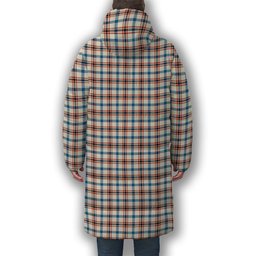 ScotsTee Shop Scottish Boswell Dress Ancient Premium Tartan Long Down Jacket Winter White Duck Down Plaid