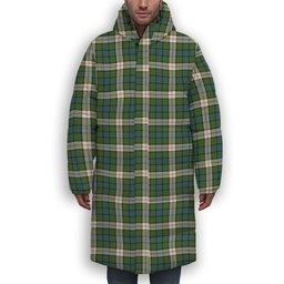 ScotsTee Shop Scottish Blair Dress Ancient Premium Tartan Long Down Jacket Winter White Duck Down Plaid