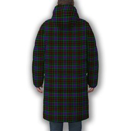 ScotsTee Shop Scottish Brodie Hunting Modern Premium Tartan Long Down Jacket Winter White Duck Down Plaid