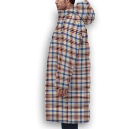 ScotsTee Shop Scottish Boswell Dress Modern Premium Tartan Long Down Jacket Winter White Duck Down Plaid