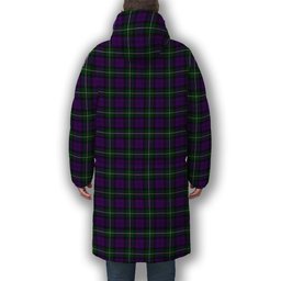 ScotsTee Shop Scottish Baillie Highland Society Premium Tartan Long Down Jacket Winter White Duck Down Plaid