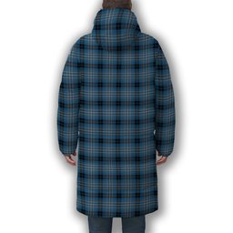 ScotsTee Shop Scottish Brodie Countryfare Ancient Premium Tartan Long Down Jacket Winter White Duck Down Plaid
