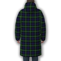 ScotsTee Shop Scottish Baillie of Polkemmet Premium Tartan Long Down Jacket Winter White Duck Down Plaid