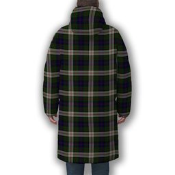 ScotsTee Shop Scottish Blair Dress Premium Tartan Long Down Jacket Winter White Duck Down Plaid