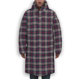 ScotsTee Shop Scottish Cooper Dress Dalgliesh 1 Premium Tartan Long Down Jacket Winter White Duck Down Plaid