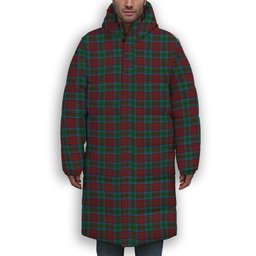 ScotsTee Shop Scottish Christie, Keith & Family Premium Tartan Long Down Jacket Winter White Duck Down Plaid