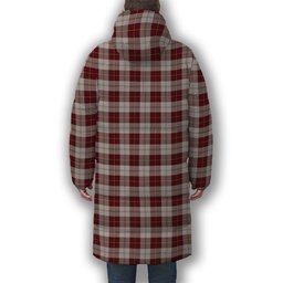ScotsTee Shop Scottish Cunningham Dress Burgundy Dance Premium Tartan Long Down Jacket Winter White Duck Down Plaid