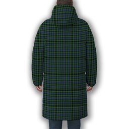 ScotsTee Shop Scottish Campbell of Argyll 1815 Ancient Premium Tartan Long Down Jacket Winter White Duck Down Plaid