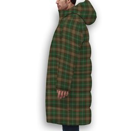 ScotsTee Shop Scottish Corcoran of Sherbrooke Premium Tartan Long Down Jacket Winter White Duck Down Plaid