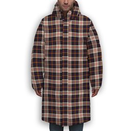 ScotsTee Shop Scottish Cameron of Erracht Dress Modern Premium Tartan Long Down Jacket Winter White Duck Down Plaid