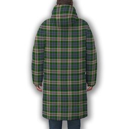 ScotsTee Shop Scottish Coulter Dress Premium Tartan Long Down Jacket Winter White Duck Down Plaid