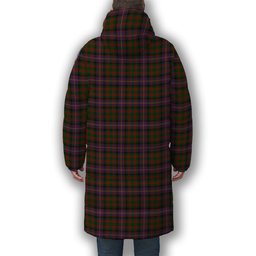 ScotsTee Shop Scottish Cochrane 1974 Premium Tartan Long Down Jacket Winter White Duck Down Plaid