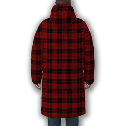 ScotsTee Shop Scottish Campbell of Armaddie Premium Tartan Long Down Jacket Winter White Duck Down Plaid