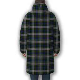 ScotsTee Shop Scottish Campbell of Lochnell Dress Premium Tartan Long Down Jacket Winter White Duck Down Plaid